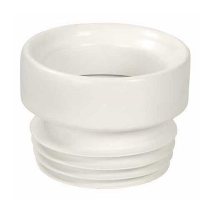 Egyenes WC csatlakozó, Diamond, műanyag, 110 mm, fehér