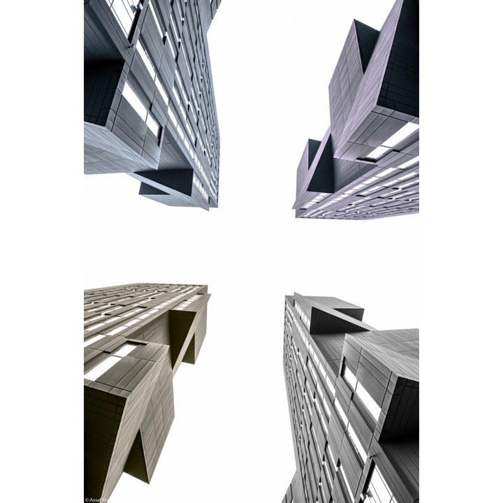 Poster perete, Zakito Posters, 20x30cm Vechiul Turn de Radiodifuziune, Assaf Frank