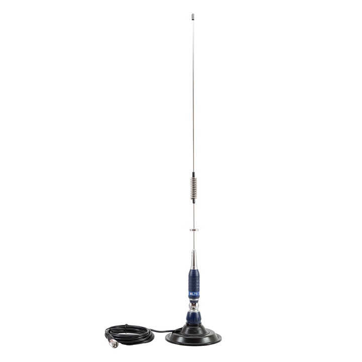 Антена CB PNI ML75, 90 см, 26-28MHz, 300W, Магнит 145 мм