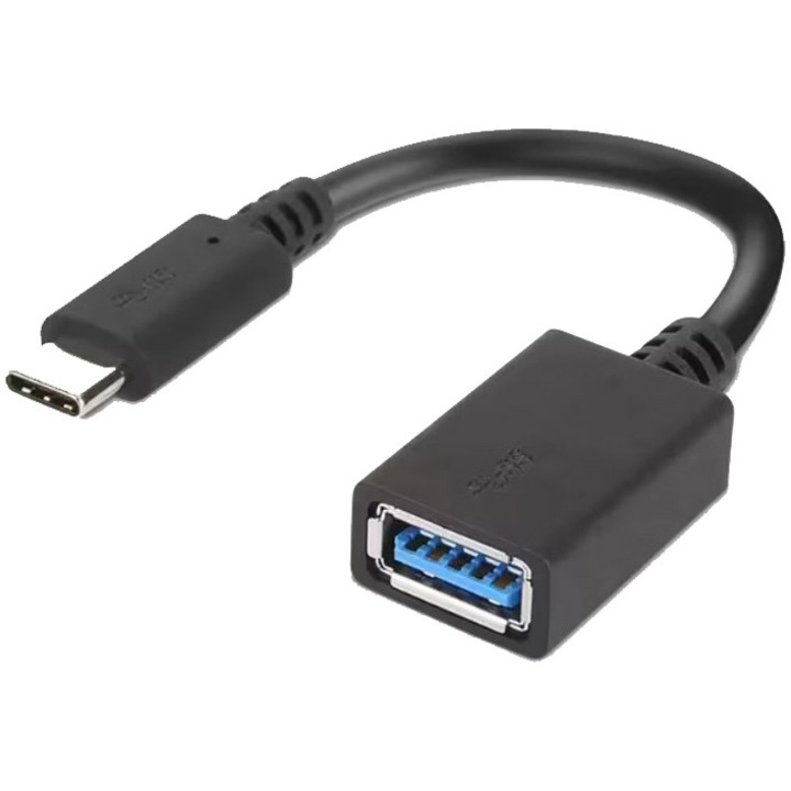 Lenovo USB-C – USB-A adapter, 140 mm, Fekete