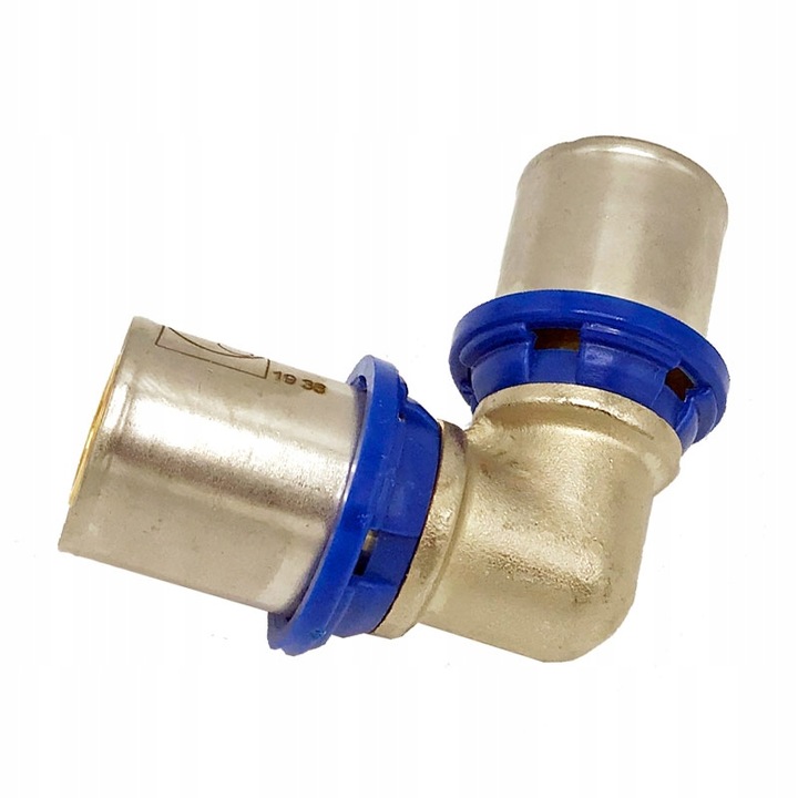 Könyök PEX 20x20mm, PIPE LIFE, ezüst, 1 db, rendszer kompressziós szerelvényekkel