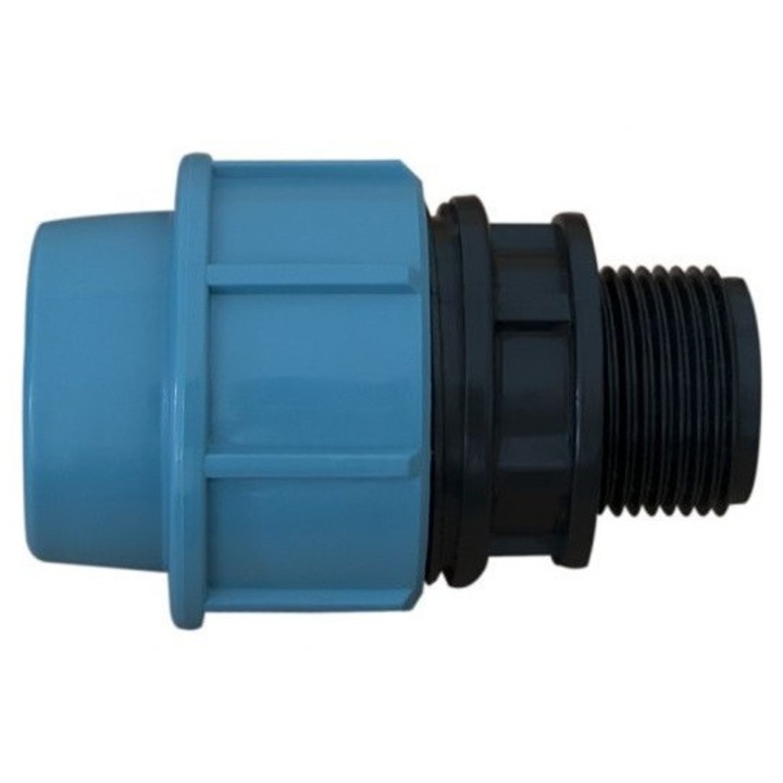 Conector, Unidelta, Polietilena, 40 x 1, Negru/albastru