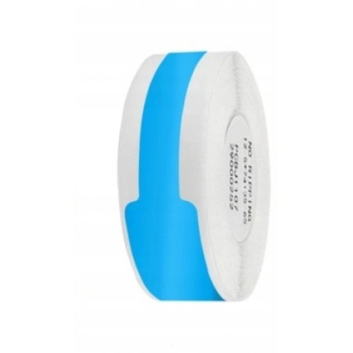 Set 65 Autocolante Termice pentru Cabluri, 12.5x109 mm, Albastru, Rezistente si Usor de Aplicat, Ideal pentru Organizarea si Marcarea Caburilor, Calitate Superioara