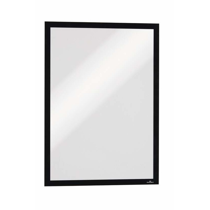 Rama de prezentare, Durable, A3, magnetica, 323 x 446 mm, Negru/Argintiu