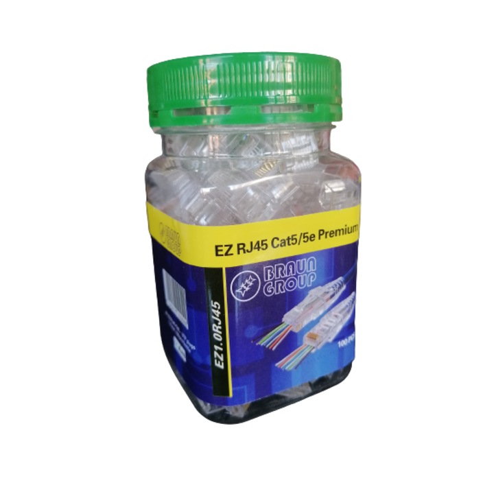 Set 100 conectori RJ45, UTP Cat5E