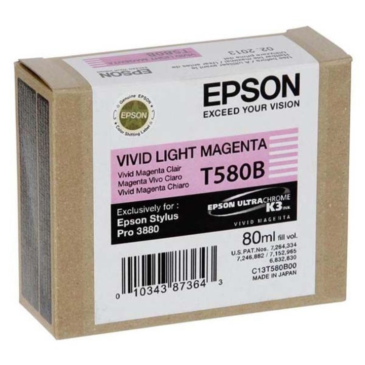 Epson T580B Light Magenta tintapatron, 204296, Patron