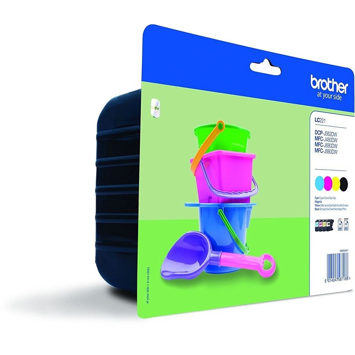 Brother LC221VALBPDR Tintapatron MultiPack (C/M/Y/B) (350840)