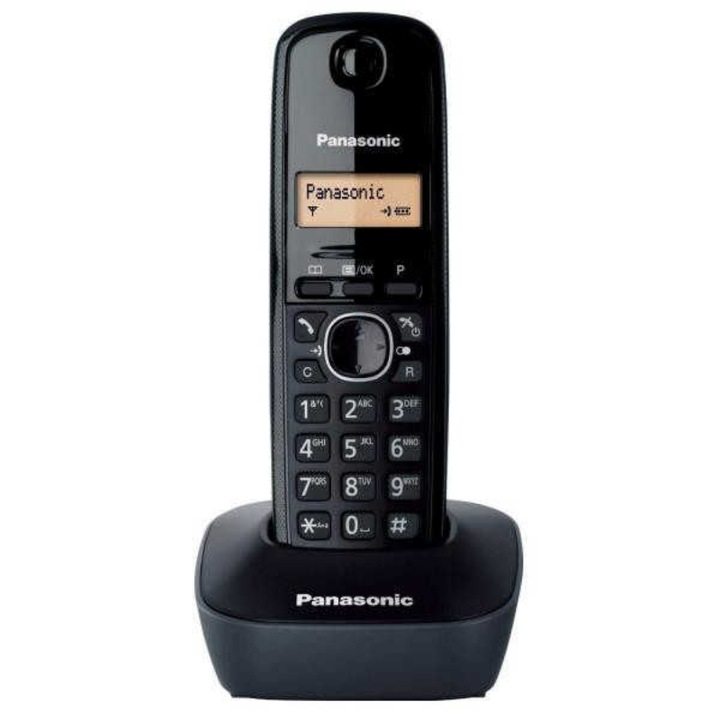 Telefon digital fara fir Panasonic, LCD, Negru