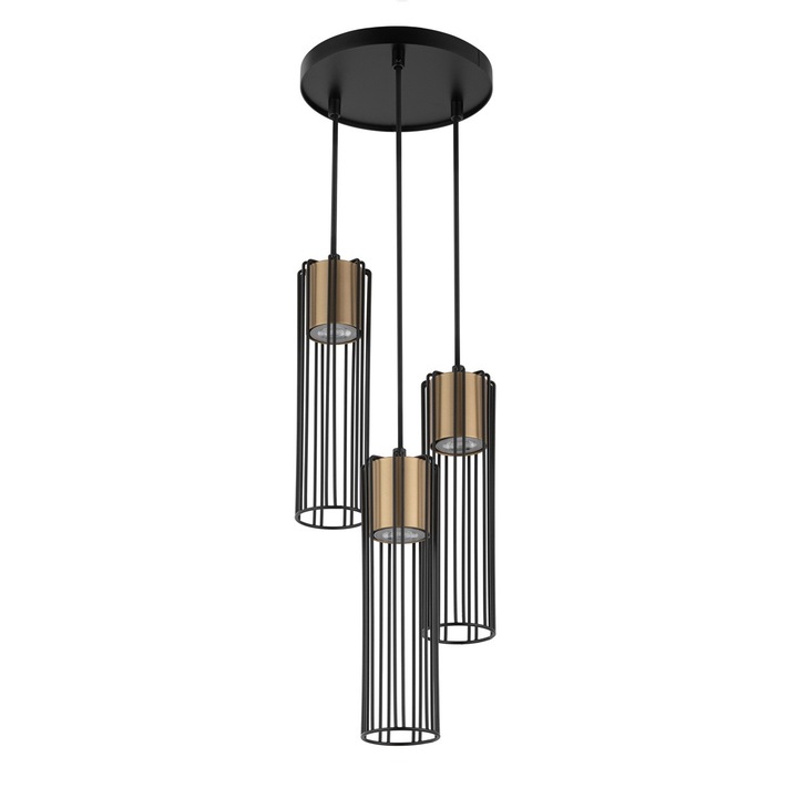 Полилей Phobia, Sigma, метал, фасунга GU10, черен/златен