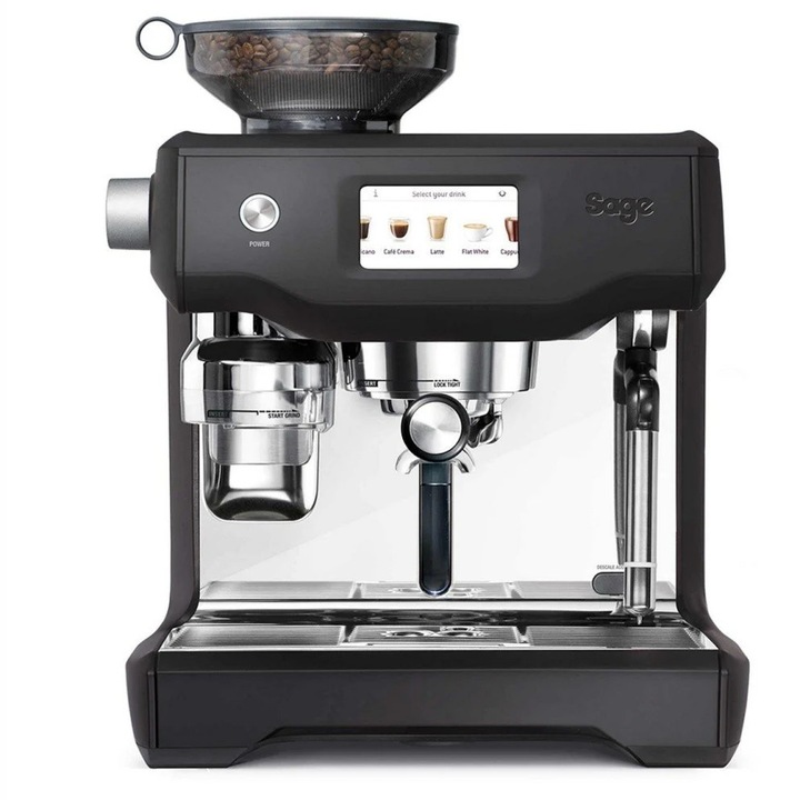 Espressor Manual SAGE Oracle Touch SES990BTR, 2.5l, 2400W, 15 bar, Negru