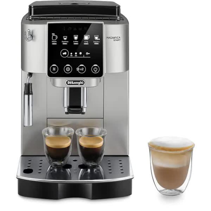 DE LONGHI Automata espressor kávéfőző, Magnifica Start ECAM 220.31.SB, 1.8l, 1450W, 15 bar, ezüst-fekete