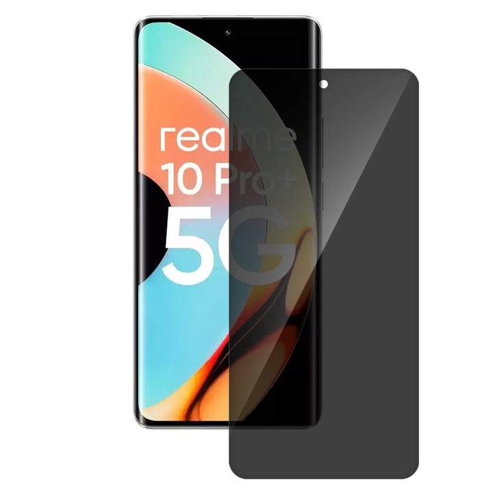 SILKASE adatvédelmi fólia Realme 10 Pro Plus-hoz, képernyővédő, szilikon