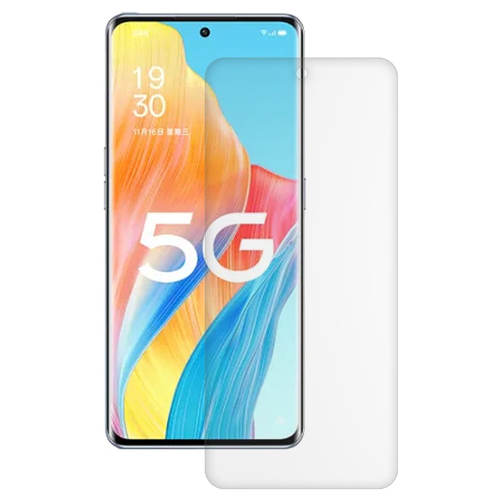 SILKASE matt fólia Oppo A1 Pro-hoz, képernyővédő, szilikon