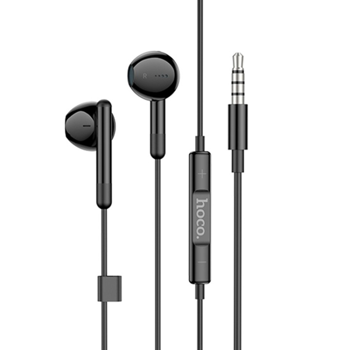 Handsfree 3.5mm HOCO M93, Negru
