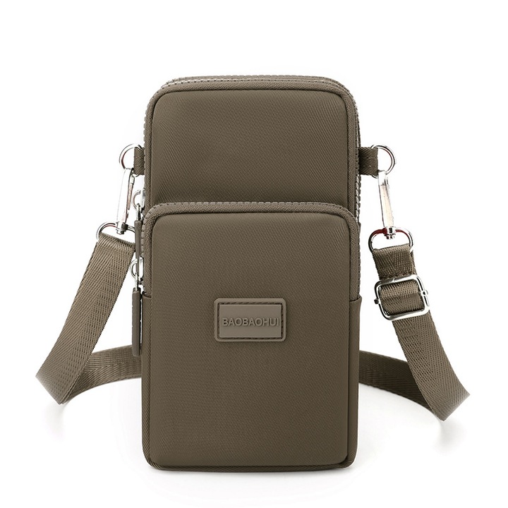 Geanta dama, BAOBAOHUI, Nylon, 19x10x6cm, Maro