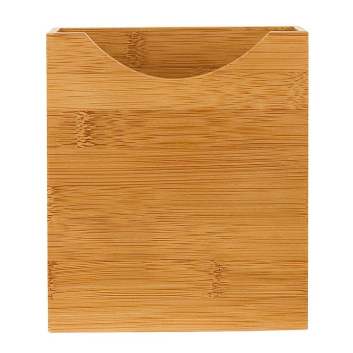 Suport ustensile din bambus cu magnet, Frandis, natur