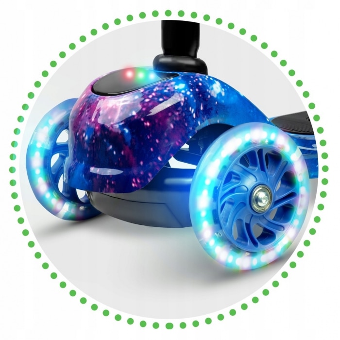 Robogó LED kerekekkel ricokids piko 765012 - fekete - kék - eMAG.hu