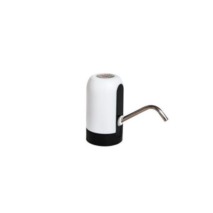 Електрическа помпа за бутилка вода, акумулаторна, USB кабел, 130 x 75 mm, бяла
