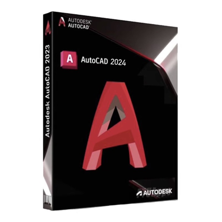 Autodesk AutoCAD 2024, Licenta Comerciala 1 An, Software Proiectare 2D si 3D CAD, Windows si MacOS