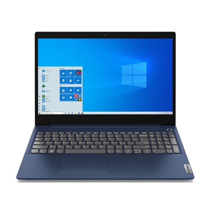 Laptop Lenovo IdeaPad 3, 15.6" Full HD, Intel® Celeron® N4020 pana la 2.8 GHz, 4 GB RAM DDR4, 256 GB SSD, Intel UHD Graphics, Free Dos, Abyss Blue DDR4