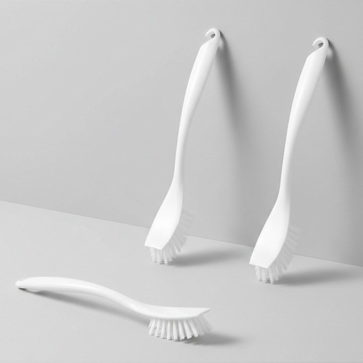 Set 3 perii de vase, albe, Syamag, 25 cm