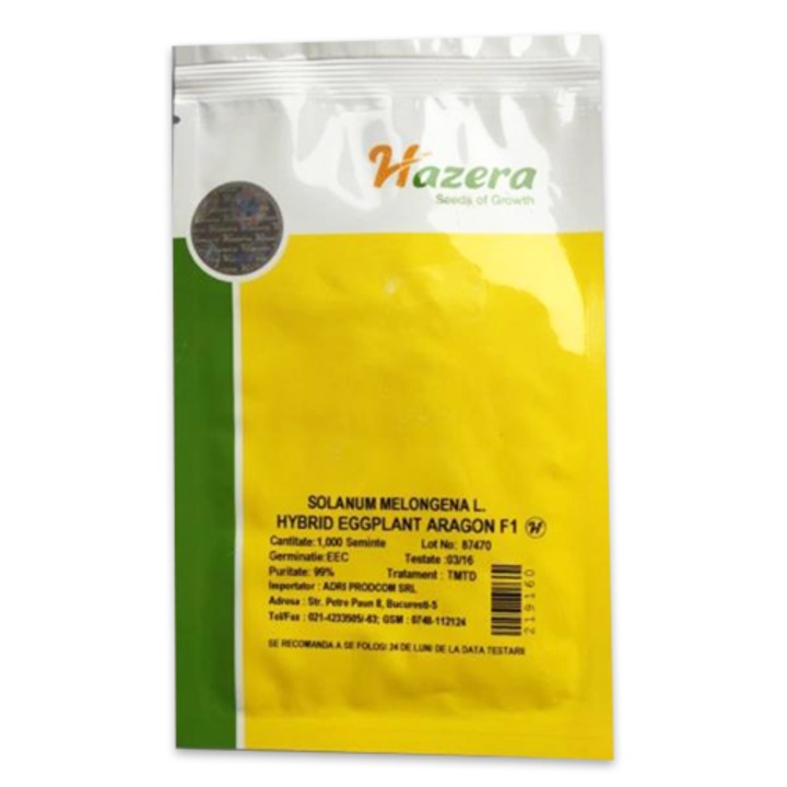 Vinete Aragon F1, Hazera, 200 seminte