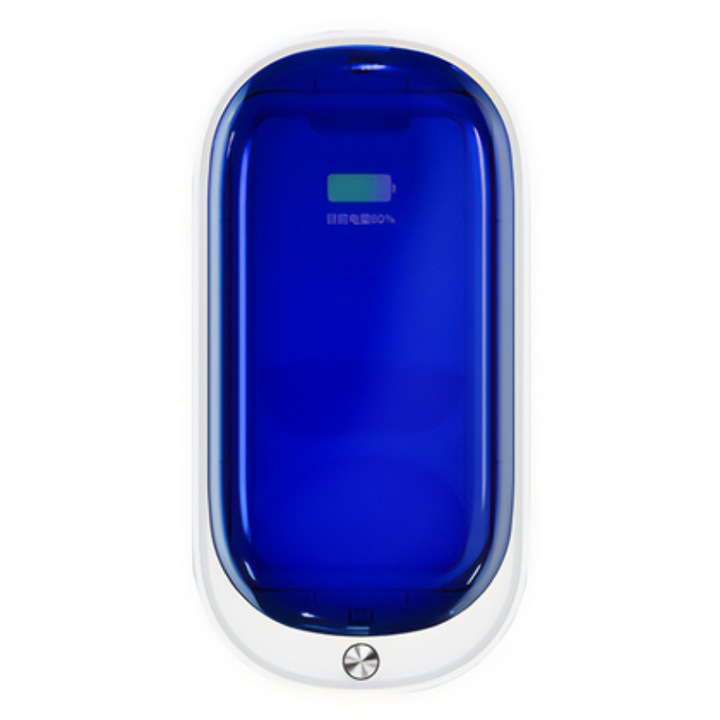 Sterilizator UV telefon Usams, ABS/Policarbonat, 5V, Alb/Albastru