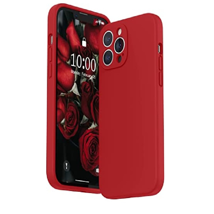 Husa Liquid soft touch compatibila cu Apple IPhone 13 Pro Max 6.7 inch Rosie