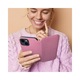 Upzz Dual Pocket Book Flip Case Съвместим с Xiaomi Redmi 12C, Екологична кожа, Розов