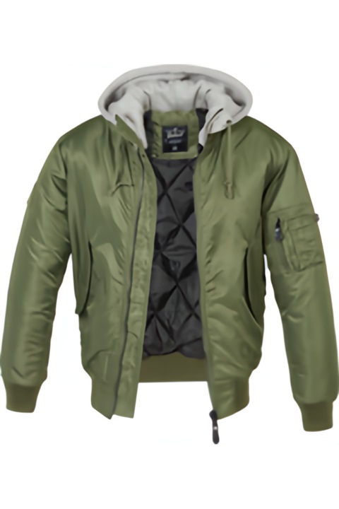 BRANDIT MA1 Яке с качулка, оливково, 5XL