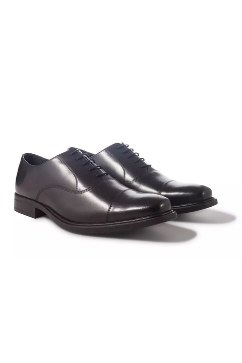 Férfi cipő Redfoot Toe Cap OXFORD, Valódi bőr, Fekete