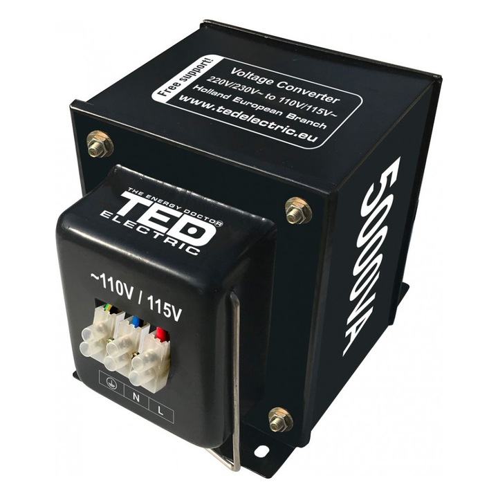 Стабилизатор за напрежение, 230-220V към 110-115V, 5000VA