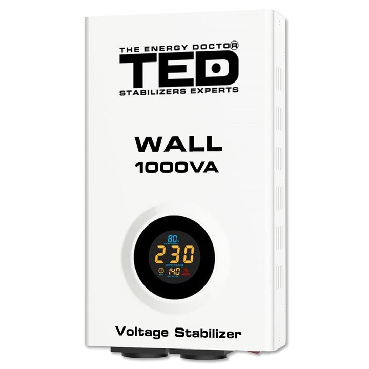 Stabilizator retea maxim 1000VA / 600W, Unda Sinusoidala Pura, TED Electric