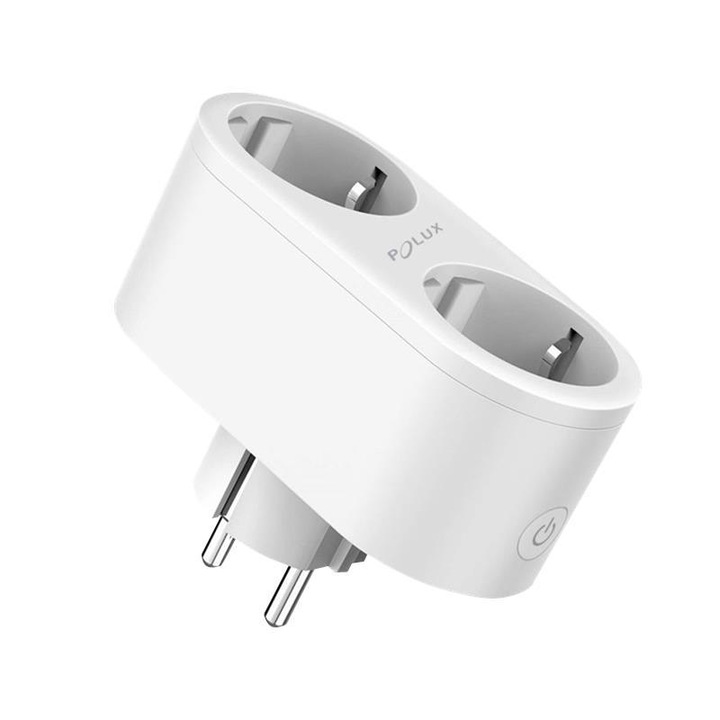 Priza dubla Wi-Fi, Goldlux, 220-240V, 16A, Alb