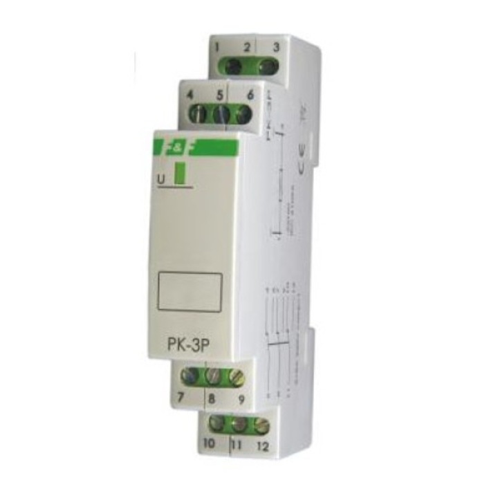 Automata biztosíték, F&F, elektromágneses, PK-3P, AC-7a, 400V, IP20