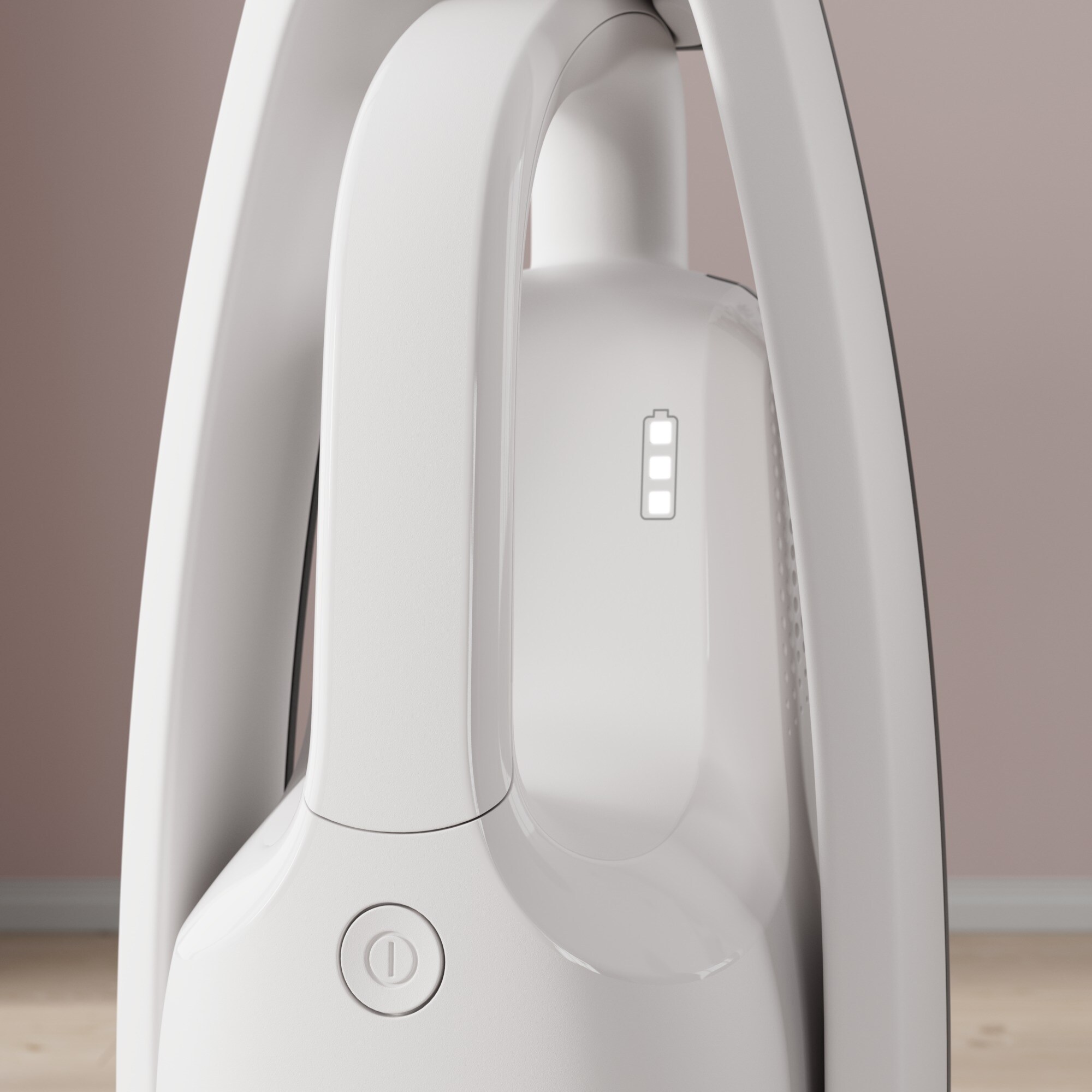 Aspirator vertical 2 in 1 Electrolux Seria 500 ES52CB18SH, 18 V, 2000 mAh, autonomie max 45 min, 2 trepte de putere, perie multisuprafete cu lumina LED, alb scoica