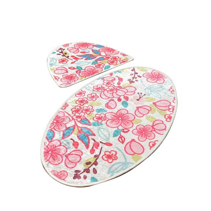 Комплект от 2 постелки за баня, Chilai Home, Dolce Oval