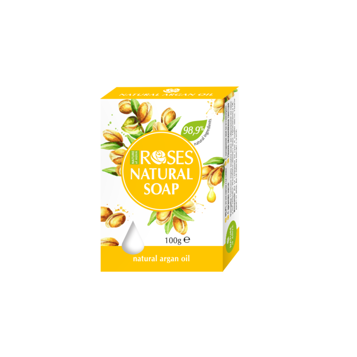 Натурален сапун Nature of Agiva Roses, Aрган, 100 г