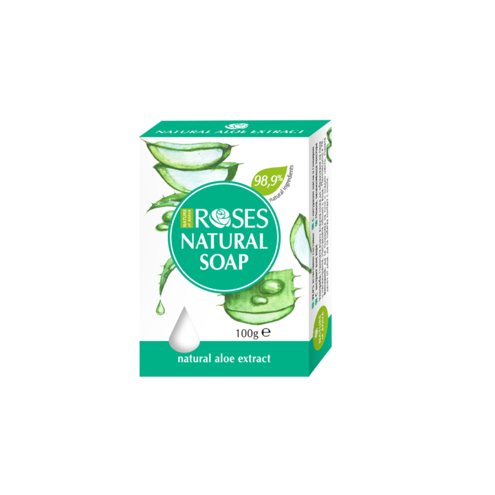 Натурален сапун Nature of Agiva Roses, Aлое, 100 г