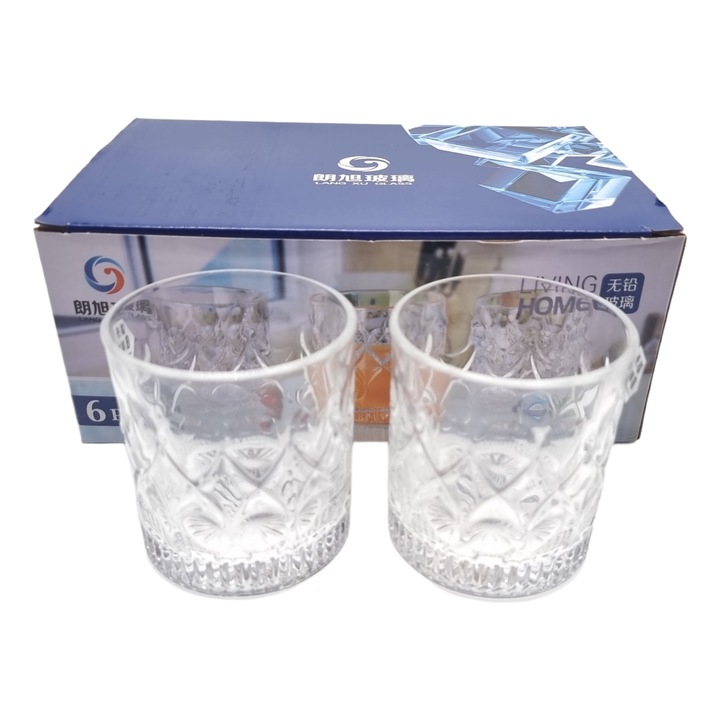 Set 6 pahare din sticla, LIVING HOME, 300 ml