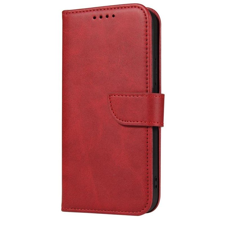 Калъф Magnet Wallet Stand, съвместим със Samsung Galaxy S23 Red