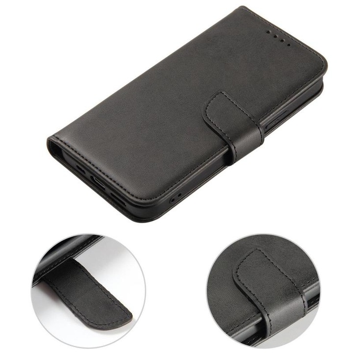 Калъф Magnet Wallet Stand, съвместим с Vivo Y77 Black