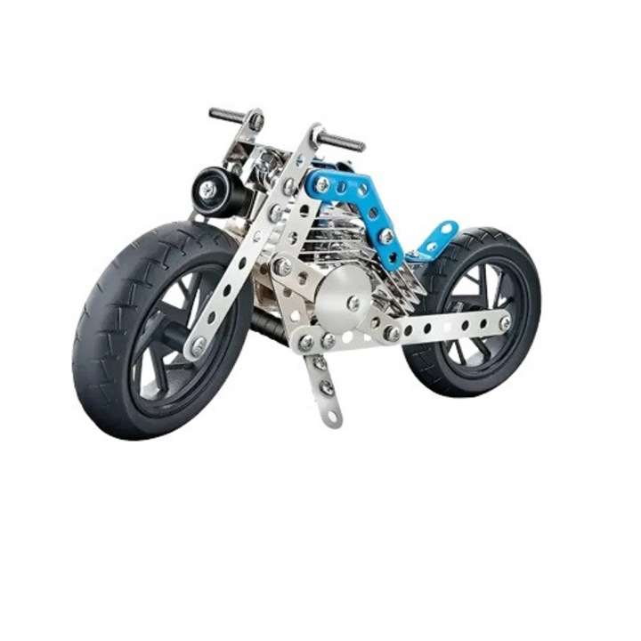 Set constructie motocicleta metalica 140 piese