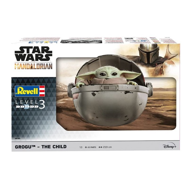 Navomodel de construit Revell Star Wars The Mandalorian: Copilul Yoda 43 piese