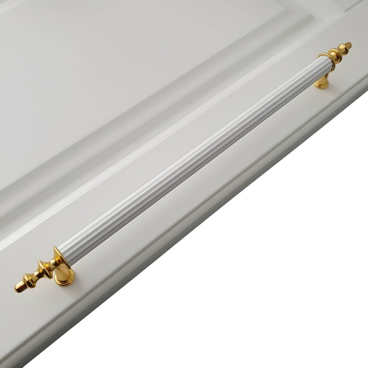 Maner model 830 Finisaj Alb+Aur 224mm