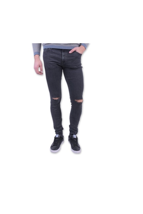 Jack & Jones férfi skinny farmer, szürke, Szürke