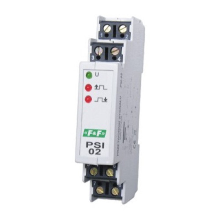 Convertor de semnal, F&F, PSI-02, 2 x 1NO, Alb