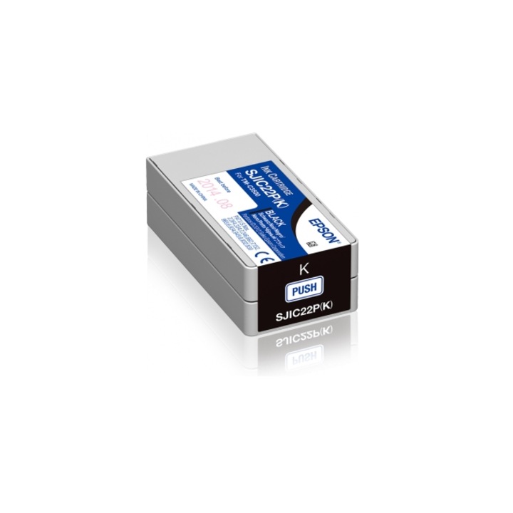 Epson SJIC22P(K) fekete tintapatron 32,6ml ColorWorks C3500 (C33S020601)