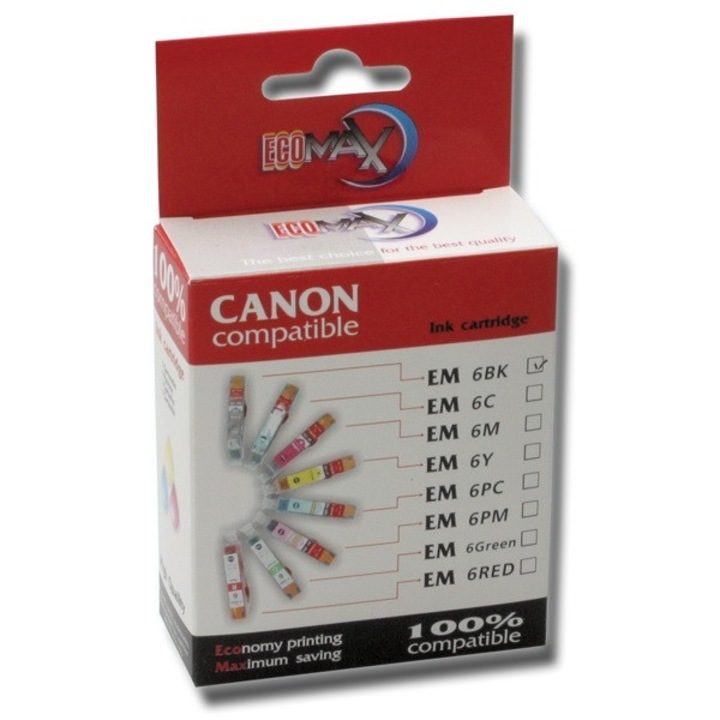 ECOMAX Tintapatron BCI-6BK EM6BK (200939)