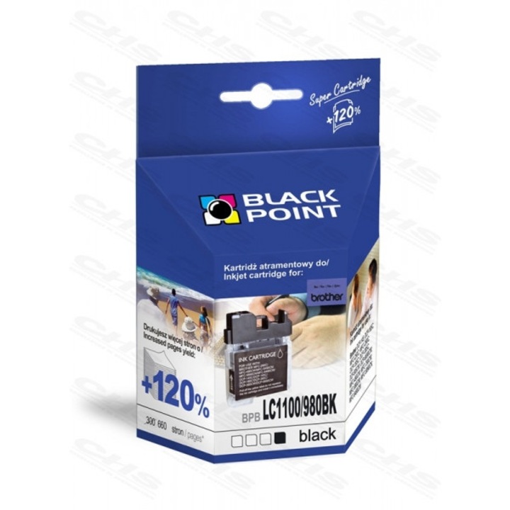 Black Point patron BPBLC1100/980Bk (Brother LC1100/980 Bk), fekete (160813)
